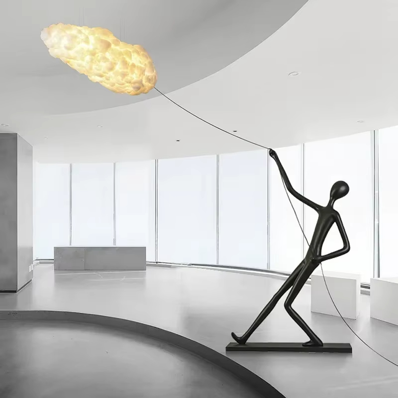 Resin Art On Floor - Karakter Heykel Reçine LED Zemin Lambası