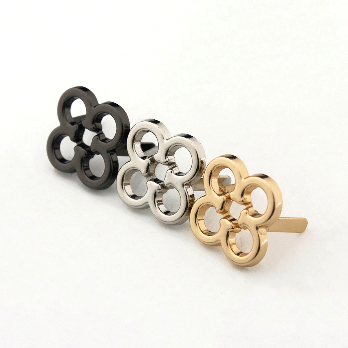 Resin Art Ring - 2 adet Metal Çiçek Şekli Dekore