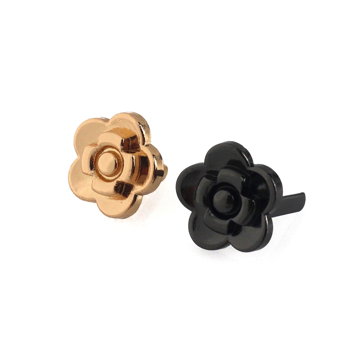 Resin Art Ring - 2 adet Metal gül çiçek şekli