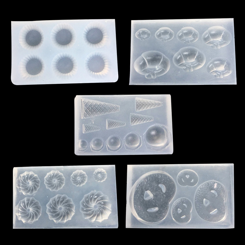 Resin Art Mold - Mini Kurabiye Kruvasan Yumurta Tartı Silikon