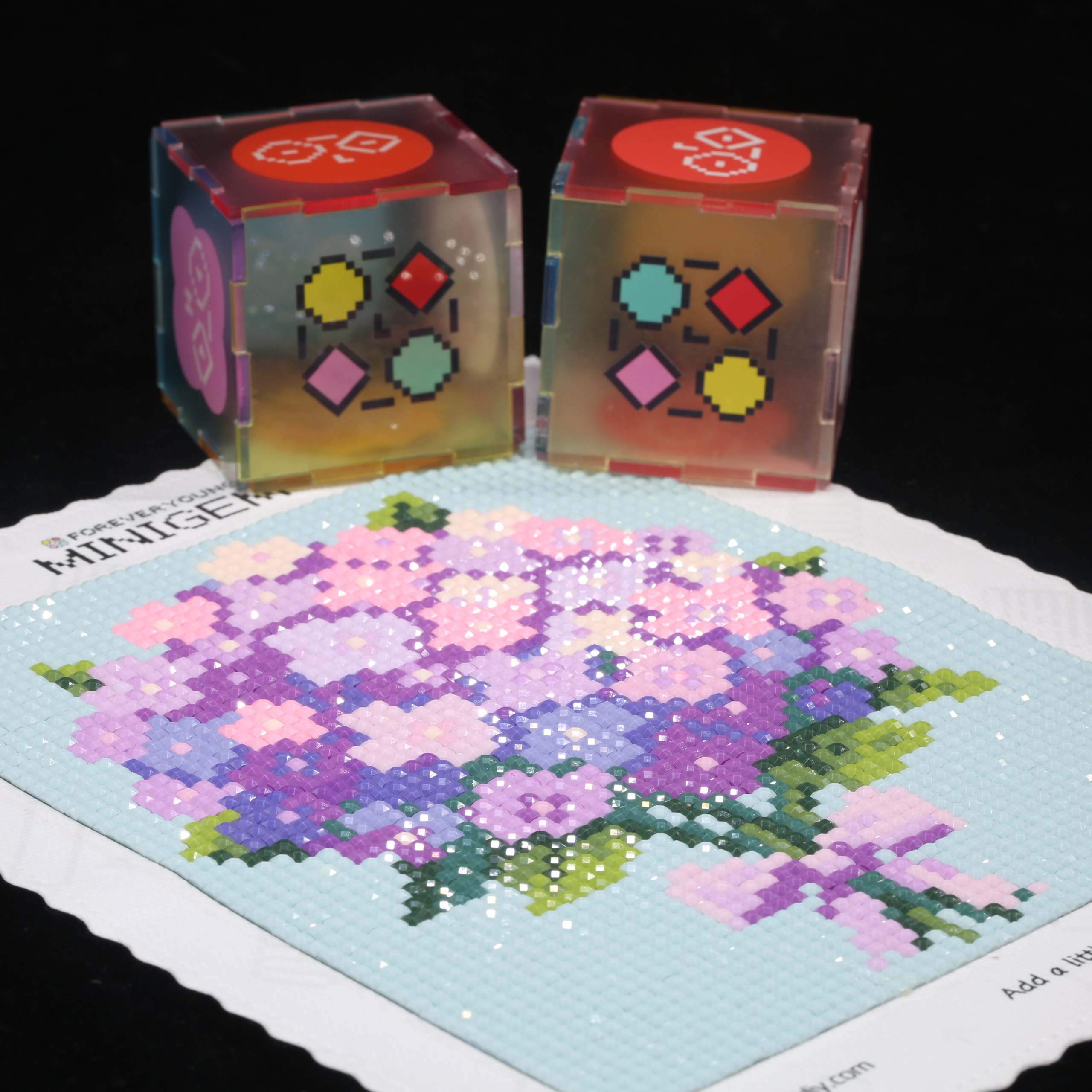 Resin Art For Kids - Minigem ® Mor Ortanca 5D Elmas