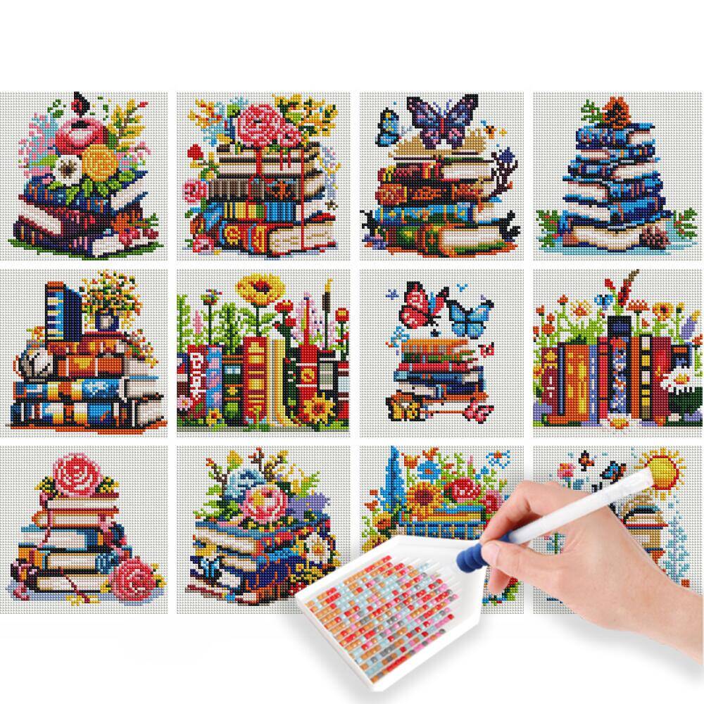 Resin Art Guide Book - HUACAN 12 adet Manzara Mini Elmas