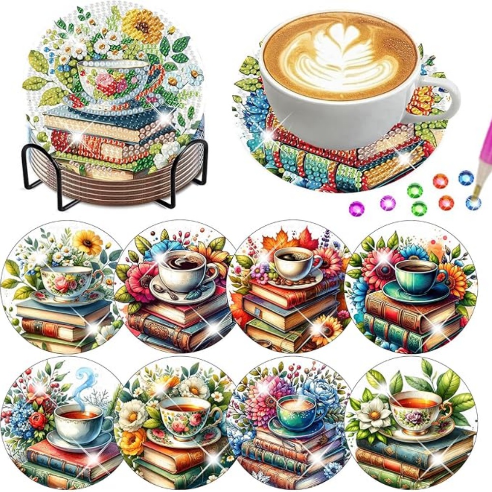 Resin Art Guide Book - 8 adet/DIY elmas sanat resim tablosu