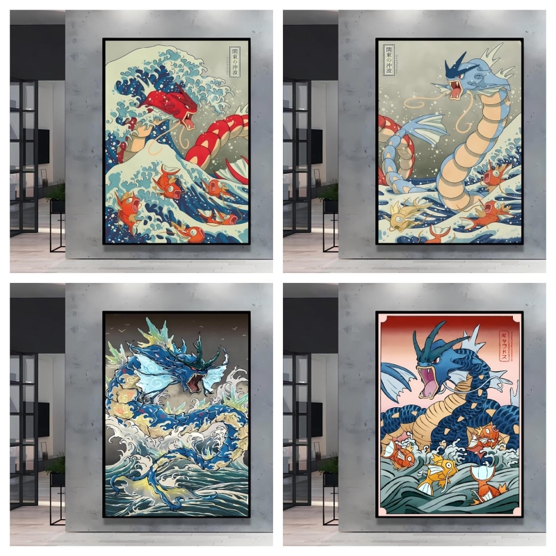 Resin Art For Kids - Japon Klasik Anime Resim Baskısı Pokemon