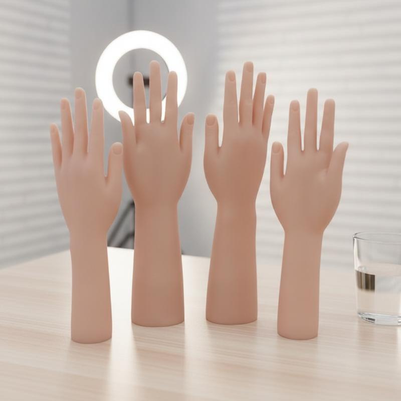 Resin Art Ring - Gerçekçi Silikon Kadın El Ayak Mankeni,