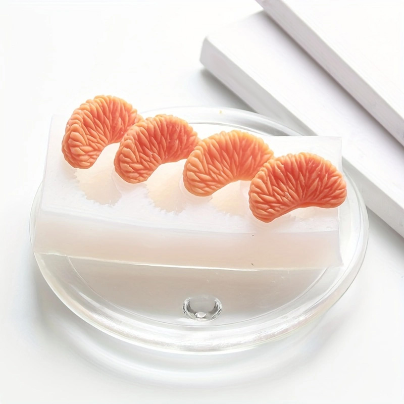 Silicone Mold Ocean - 1 adet, simüle turuncu çikolatalı kek