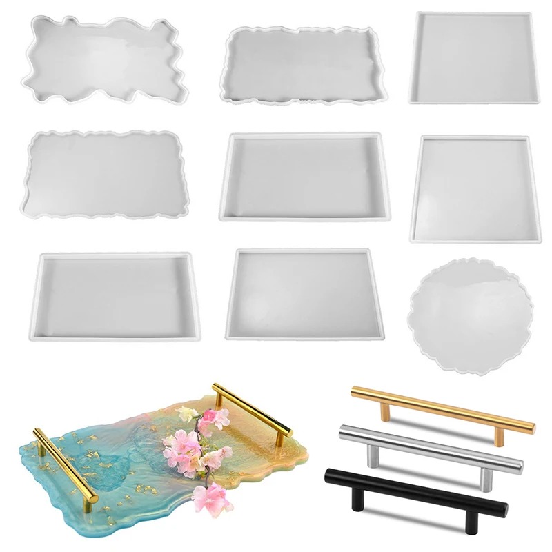 Resin Art Mold - Tepsi Epoksi Reçine silikon kalıp DIY