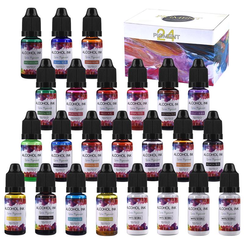 Resin Art Alcohol Ink - 1 Set epoksi reçine Pigment kiti
