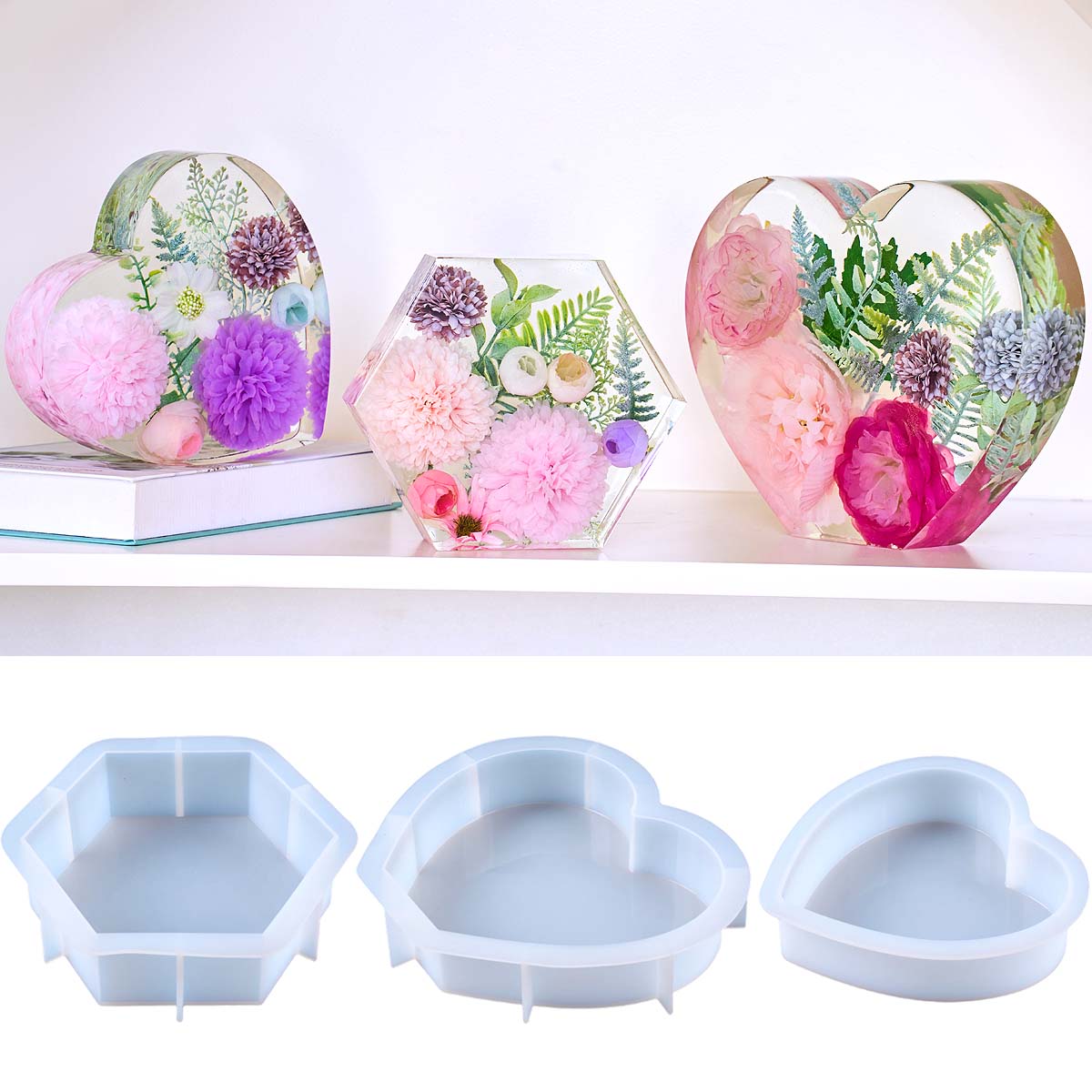 Büyük Aşk silikon kalıp DIY Ka - Resin Art Heart incelemesi ve fiyatı
