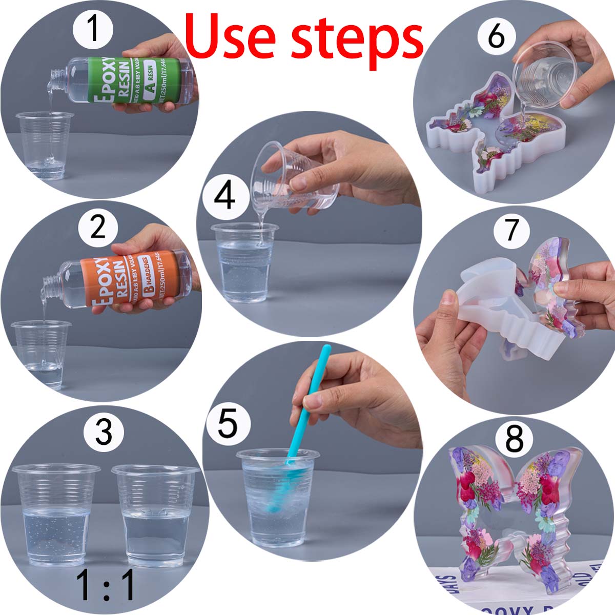 1:1 Oranı Epoksi Reçine Kiti A - Resin Art Mold incelemesi ve fiyatı