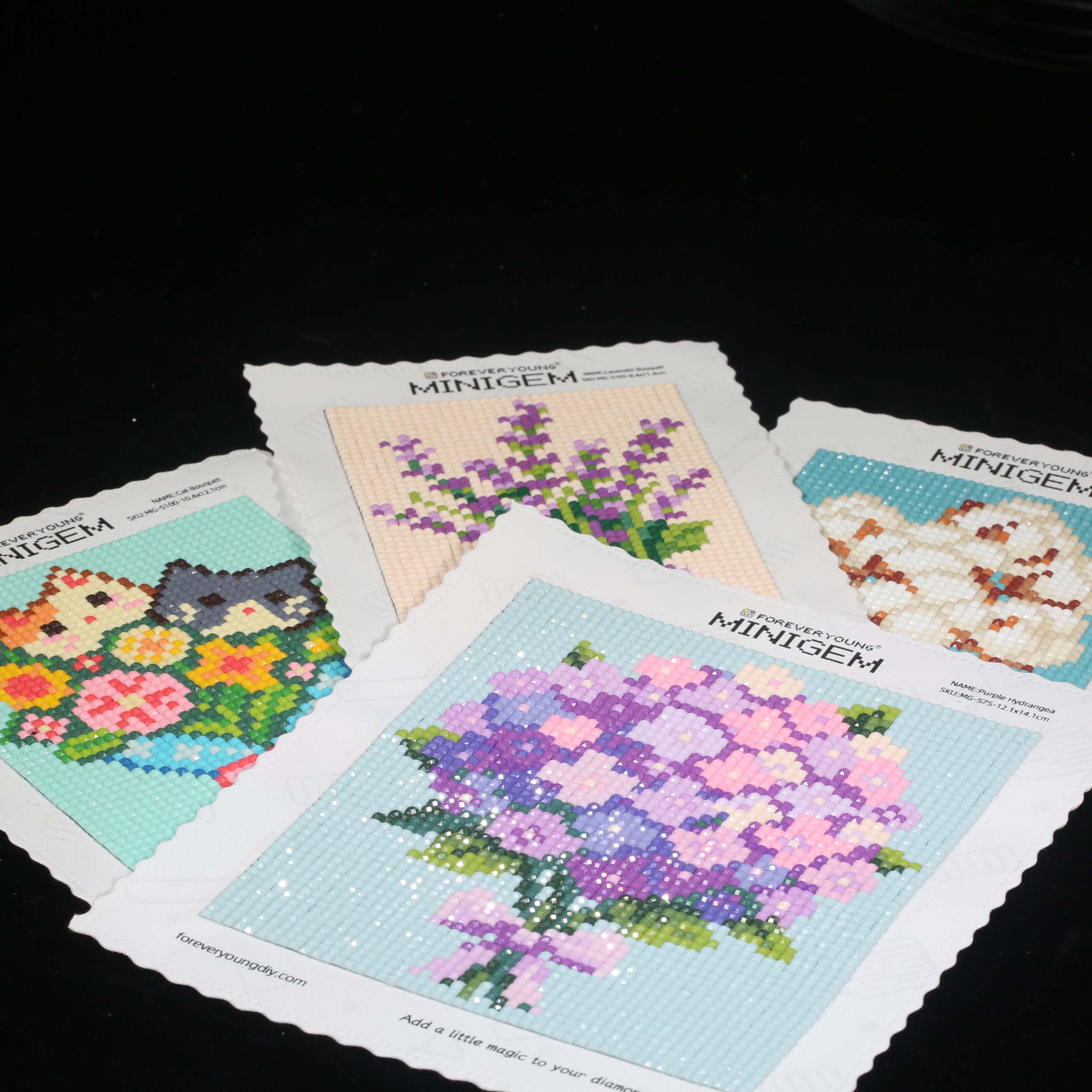 Minigem ®   Mor Ortanca 5D Elm - Resin Art For Kids incelemesi ve fiyatı