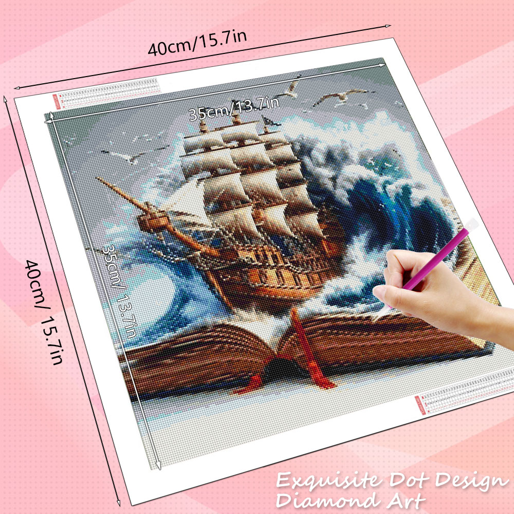 HUACAN Elmas Mozaik 5d Deniz M - Resin Art Guide Book incelemesi ve fiyatı