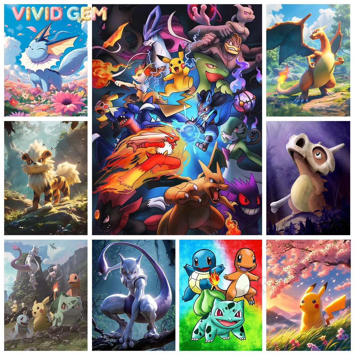 VIVID GEM Yeni Pokemon DIY Elm - Resin Art For Kids incelemesi ve fiyatı