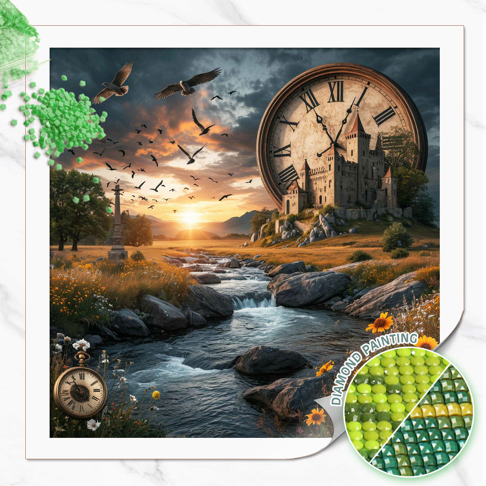 Huacan Elmas Boyama Vahşi Doğa - Resin Art Clock incelemesi ve fiyatı