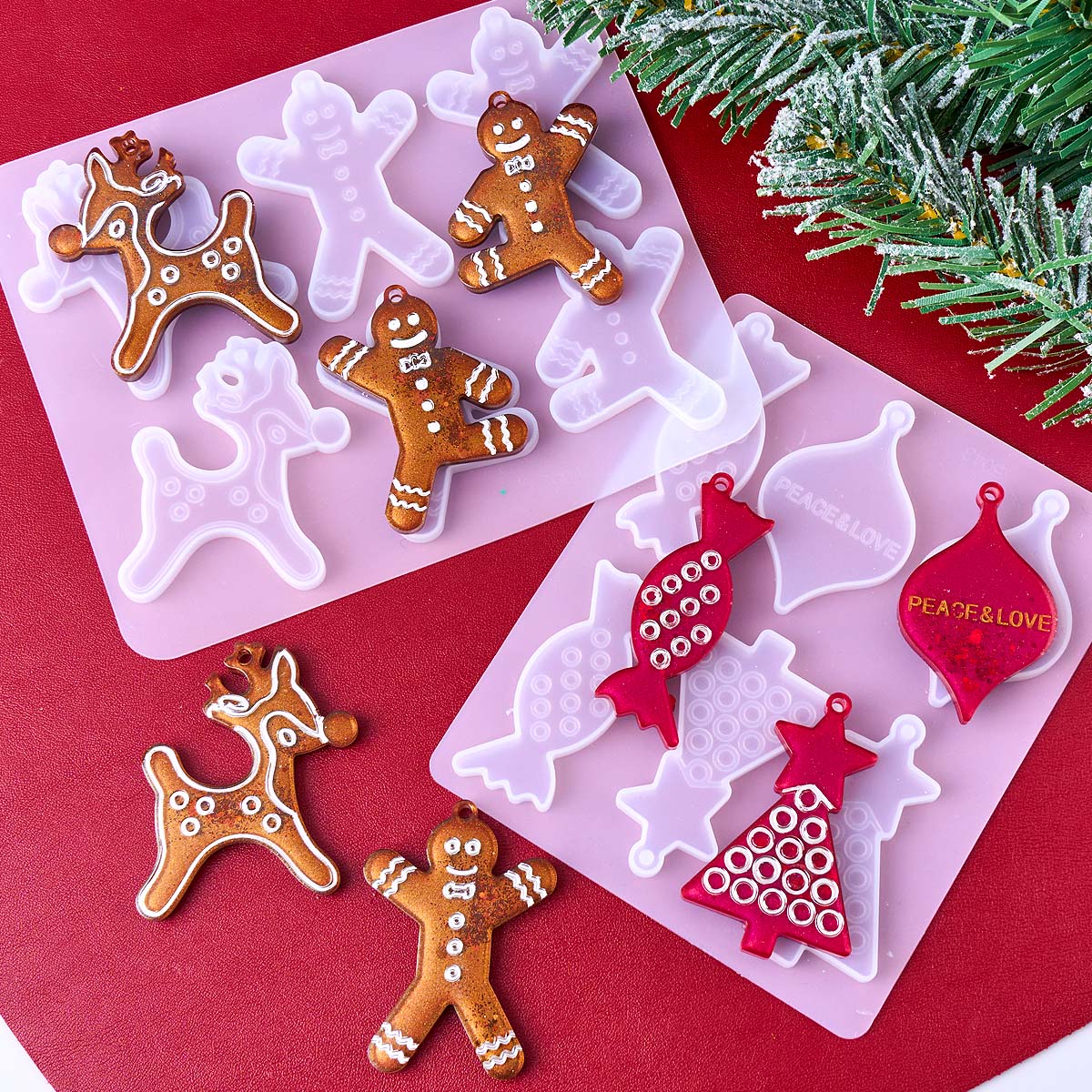 Noel Serisi Küpe Kolye Silikon - Resin Art Mold incelemesi ve fiyatı