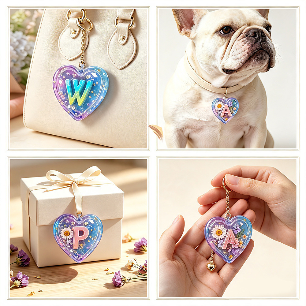 26 Harf ve Kalp Silikon Kalıpl - Resin Art Heart incelemesi ve fiyatı