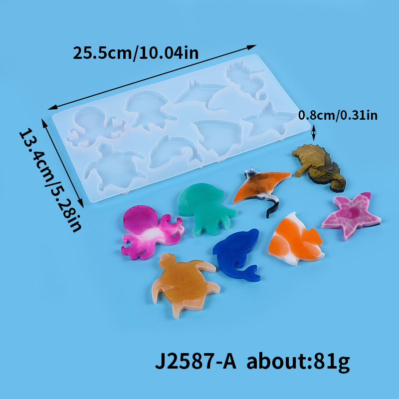 Deniz karasal hayvanlar siliko - Silicone Mold Ocean incelemesi ve fiyatı