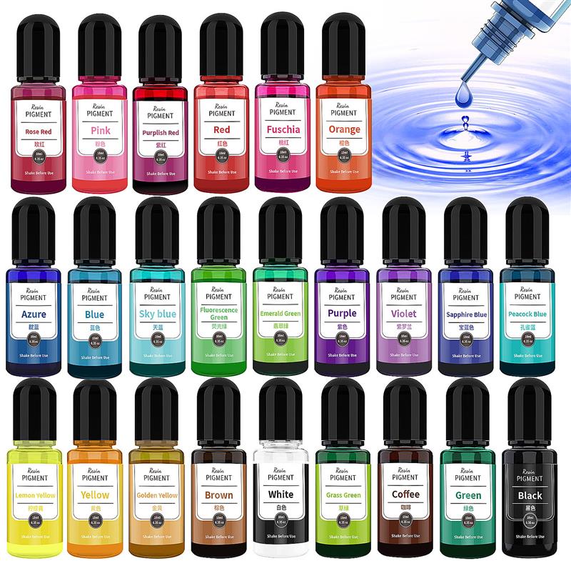 24 Renk 10ml/Şişe Epoksi Reçin - Resin Art Alcohol Ink incelemesi ve fiyatı