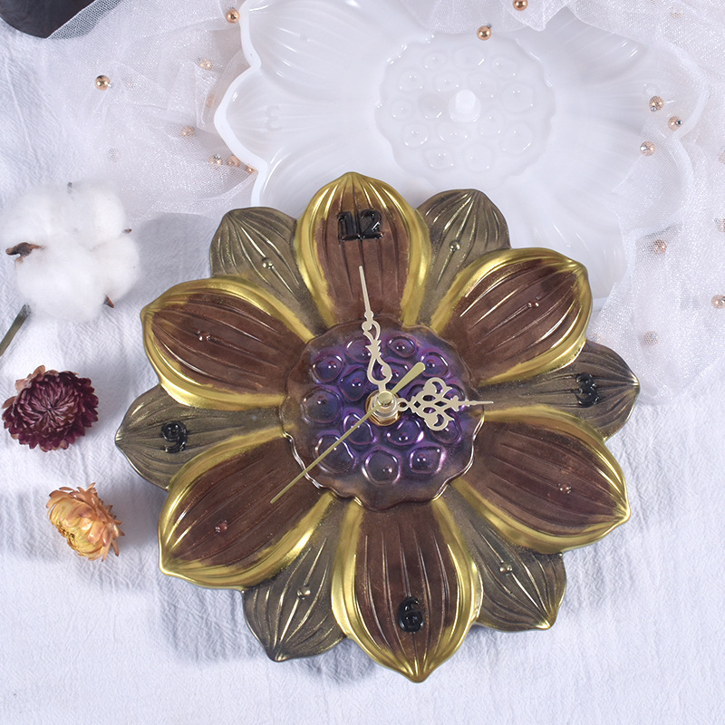 Dünya Haritası Lotus Yaprağı S - Resin Art Clock incelemesi ve fiyatı