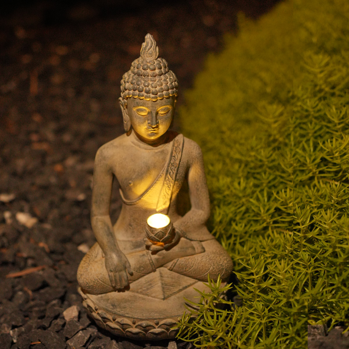 Zen-ilham güneş enerjili buda  - Resin Art India incelemesi ve fiyatı
