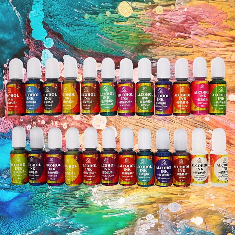 24 Renk 10 ml Sanat Mürekkep A - Resin Art Alcohol Ink incelemesi ve fiyatı