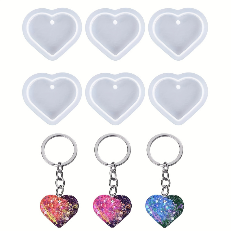 6'lı kalp şeklinde reçine kalı - Resin Art Heart incelemesi ve fiyatı