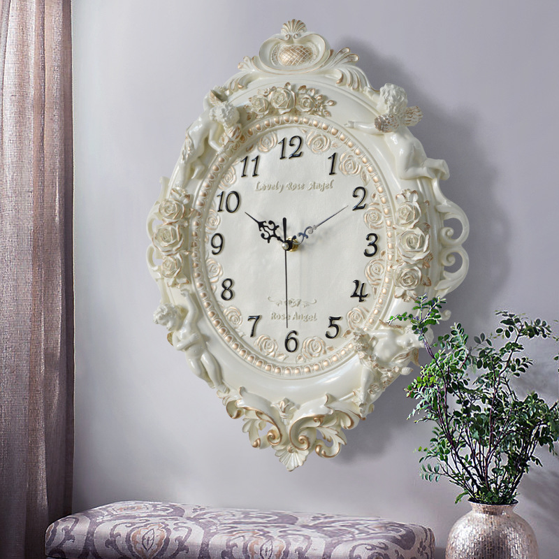 Avrupa Melek Duvar Saati Oturm - Resin Art Clock incelemesi ve fiyatı