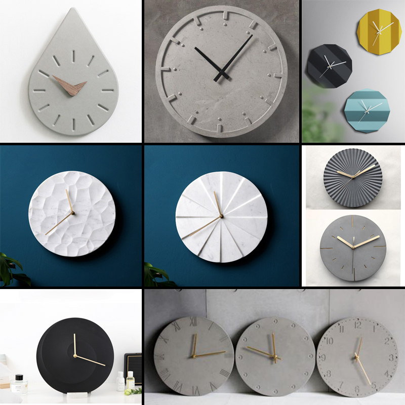 Dairesel beton duvar saati sil - Resin Art Clock incelemesi ve fiyatı