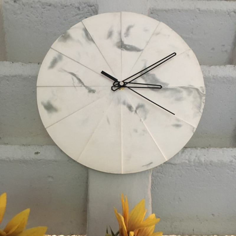 Dairesel beton duvar saati sil - Resin Art Clock incelemesi ve fiyatı
