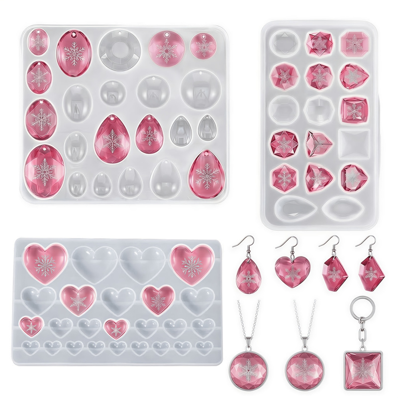 3'lü Paketli Değerli Taş Silik - Resin Art Heart incelemesi ve fiyatı