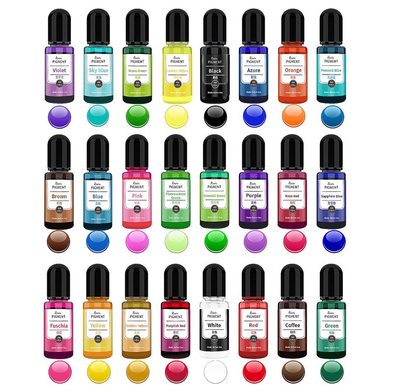 24 renk sanat mürekkep alkol r - Resin Art Alcohol Ink incelemesi ve fiyatı