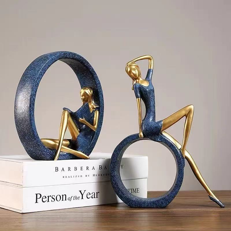 2 adet Yoga okuma kız heykeli  - Resin Art India incelemesi ve fiyatı